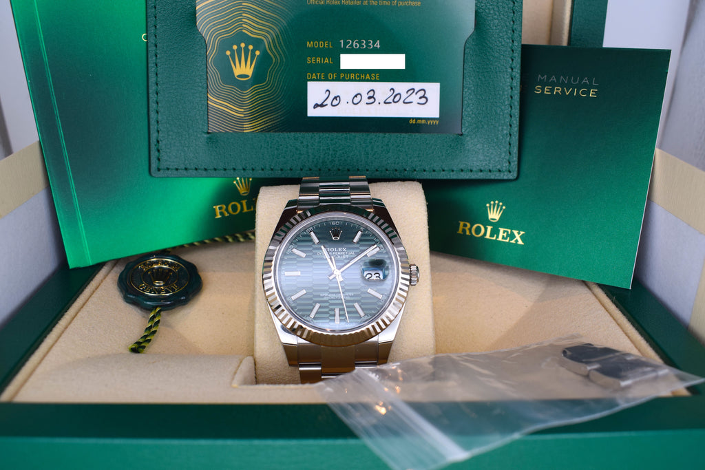 Rolex Datejust 41 | Ref. 126334 | Motif-Ziffernblatt | Fullset